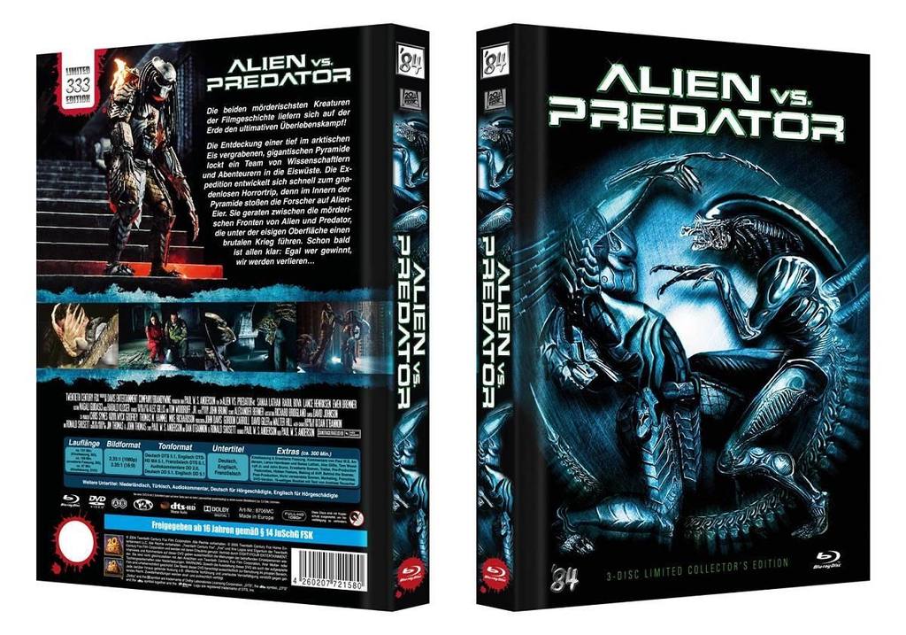 Alien VS. Predator - UNCUT - Cover C - Mediabook - 3 Disc Limited ...