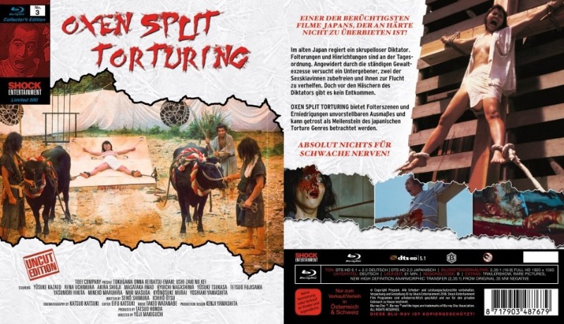 Blu ray split torturing oxen Shogun's Sadism