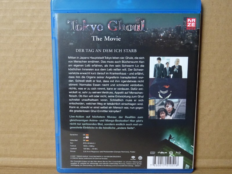 TOKYO GHOUL (auf Blu-Ray) Top Zustand