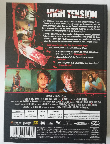 HIGH  TENSION  ( UNCUT ) MEDIABOOK