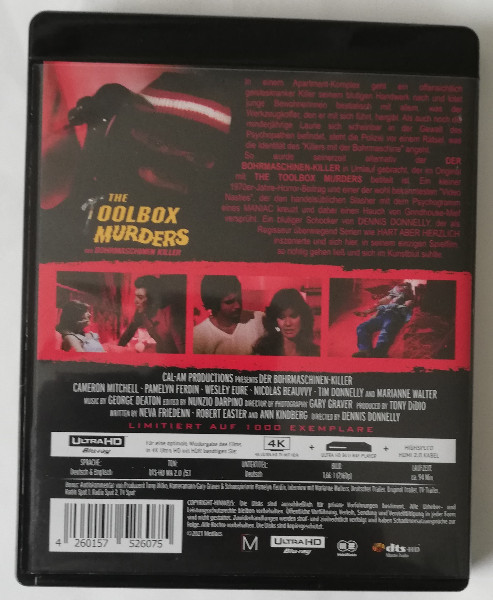 THE TOOLBOX MURDERS  (  UNCUT ) 4K ULTRA HD