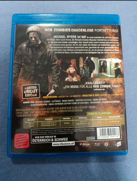 Halloween 2 Rob Zombie Blu-ray