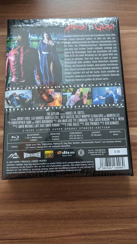 H�NSEL VS GRETEL - wattierte 2 Disc MEDIABOOK