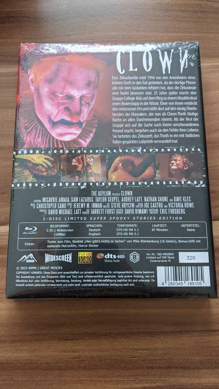 Clown - wattiertes Mediabook (Blu-ray+DVD)