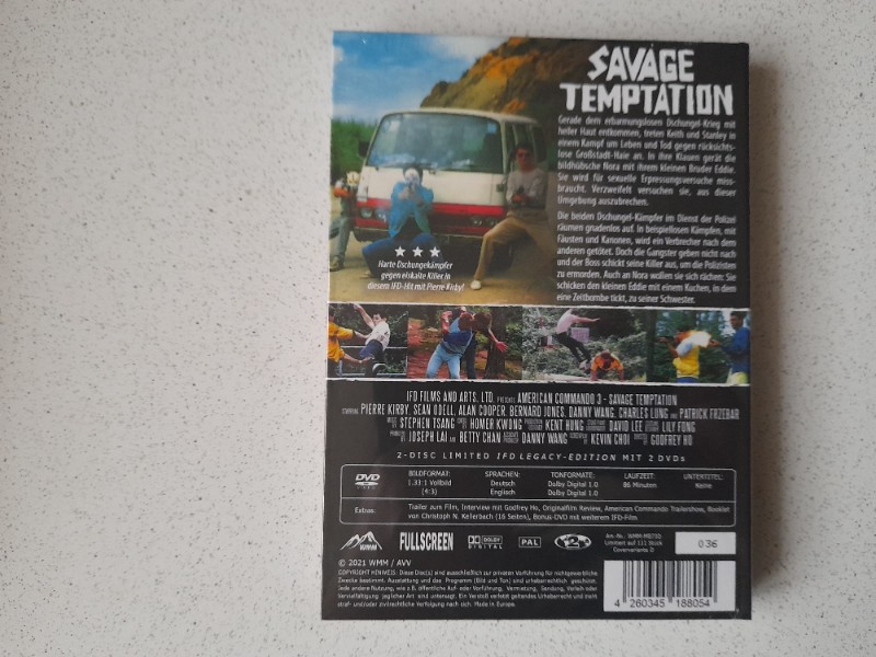 MEDIABOOK : SAVAGE TEMPTATION  - 111 St�ck