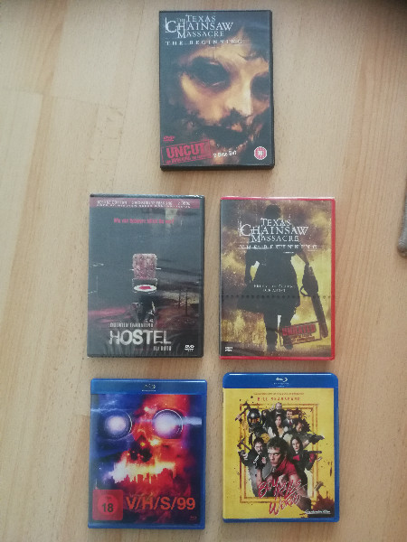 Filmsammlung (Hostel VHS 99 Boy Kills World Texas)