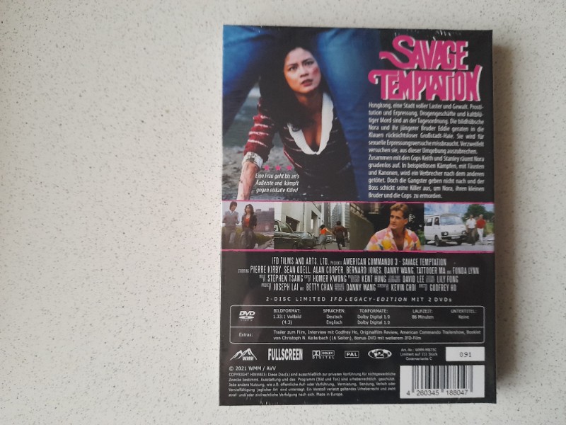 MEDIABOOK : SAVAGE TEMPTATION  - 111 St�ck