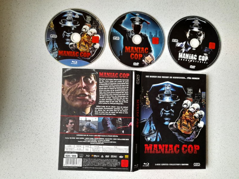 MEDIABOOK : MANIAC COP - LIMITIERT 999 St�ck