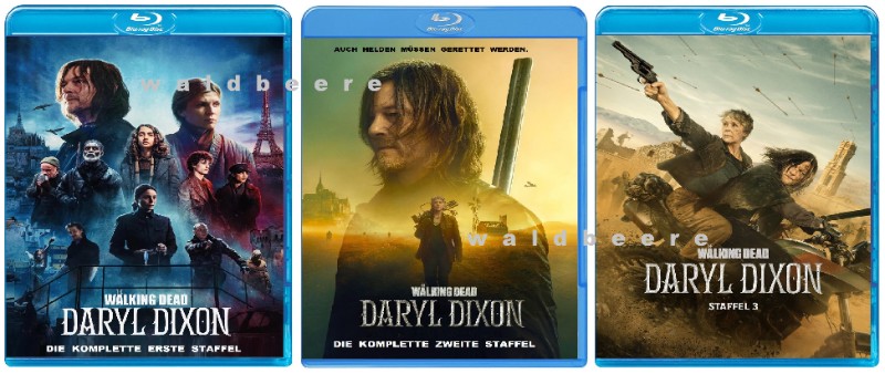 Daryl Dixon Staffel 1-3  Blu ray dt