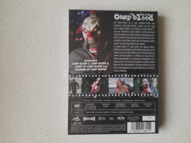 MEDIABOOK : CAMP BLOOD TEIL : 7 - 10 - 111 St�ck