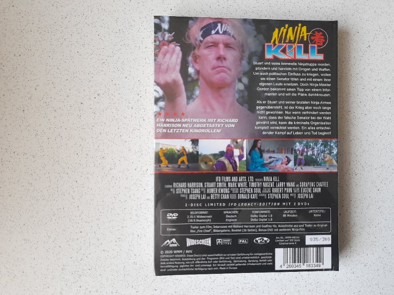 MEDIABOOK :  NINJA KILL  -  300 St�ck