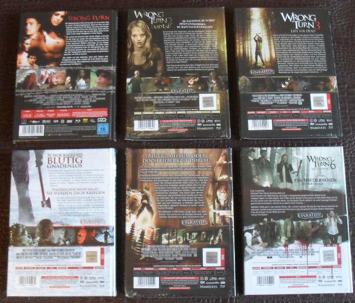 Wrong Turn Black Ed. Mediabook Erstauflagen OVP