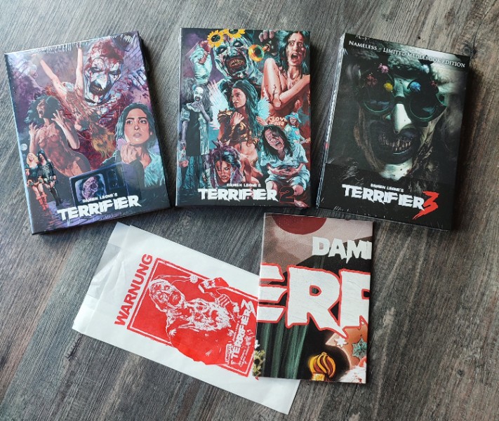 Terrifier 1,2 und 3 im Mediabook