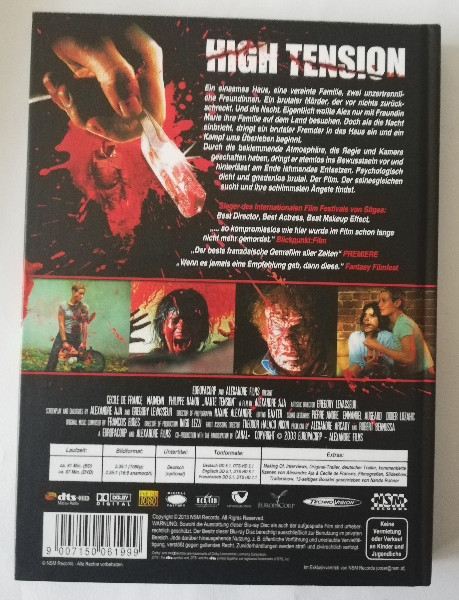 HIGH  TENSION  ( UNCUT ) MEDIABOOK