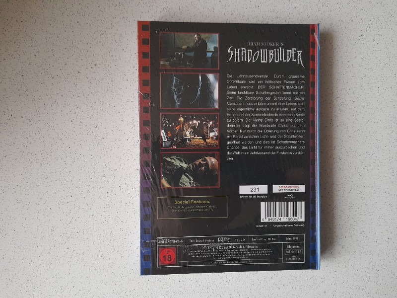 MEDIABOOK : SHADOWBUILDER - UNCUT -  250 St�ck