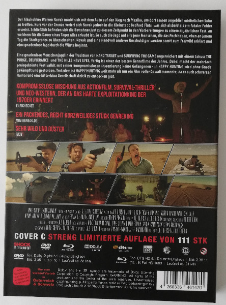 HAPPY  HUNTING ( UNCUT ) MEDIABOOK  L. 111
