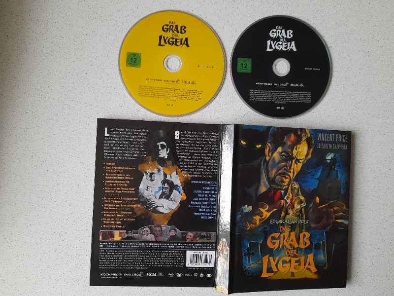 MEDIABOOK : DAS GRAB DER LYGEIA mit VINCENT PRICE