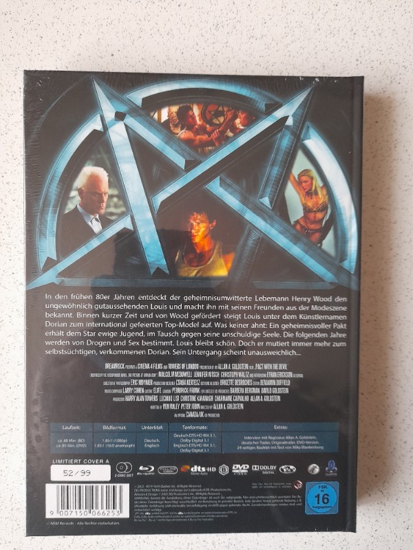 MEDIABOOK : DORIAN - CHRISTOPH WALTZ -99 St�ck