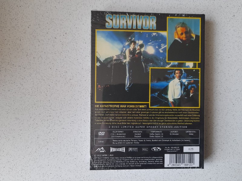 MEDIABOOK : SURVIVOR - JOSEPH COTTEN  -  111 St�ck