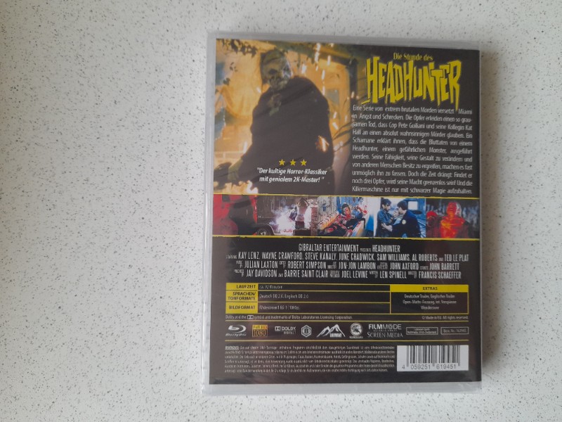 Blu-ray : DIE STUNDE DES HEADHUNTER