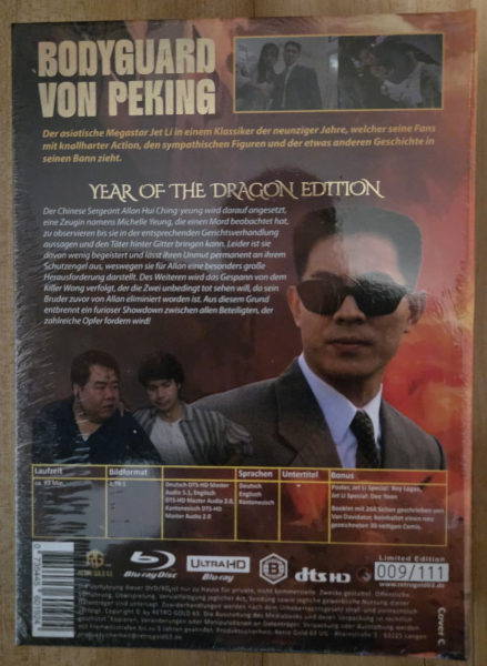 Jet Li - Bodyguard von Peking Uncut Mediabook Neu
