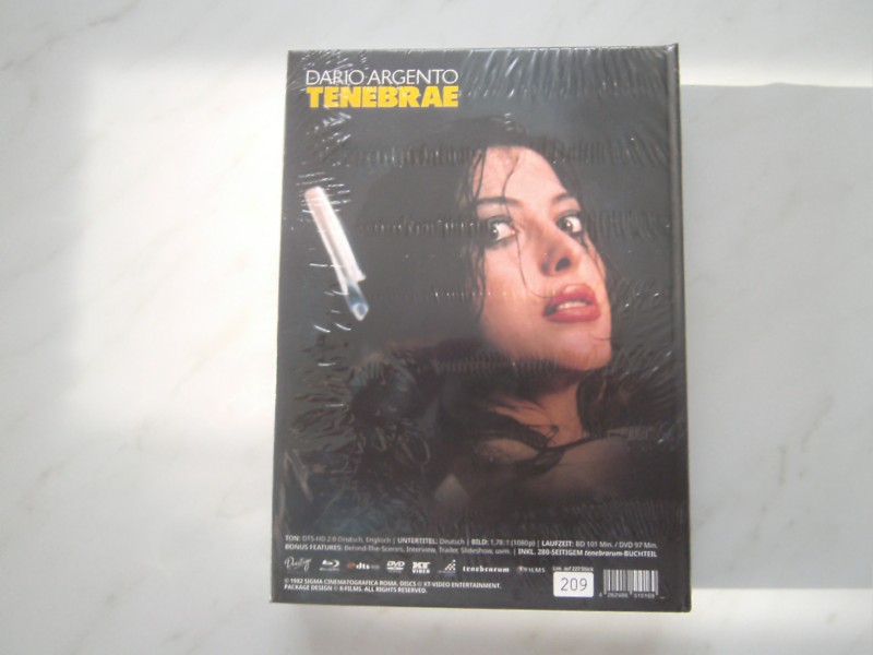 Tenebre-Tenebrae, Big Mediabook, Dario Argento