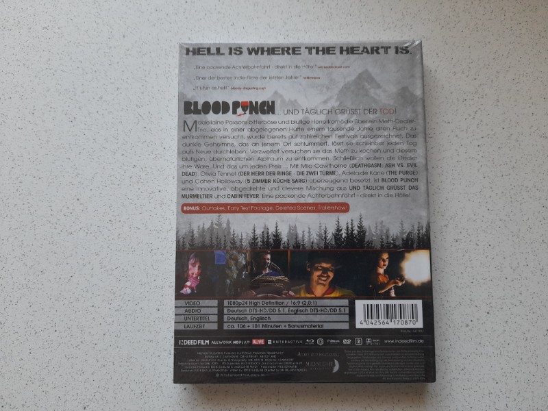 MEDIABOOK : BLOOD PUNCH mit OLVIA TENNET