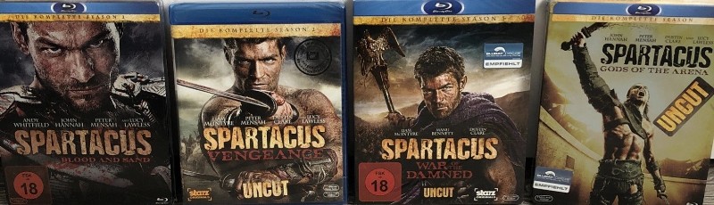 Spartacus Staffel 1-5 Komplette Serie Uncut