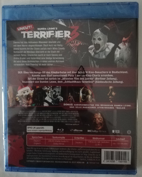 TERRIFIER  3   ( UNCUT )  NEU  IN  FOLIE