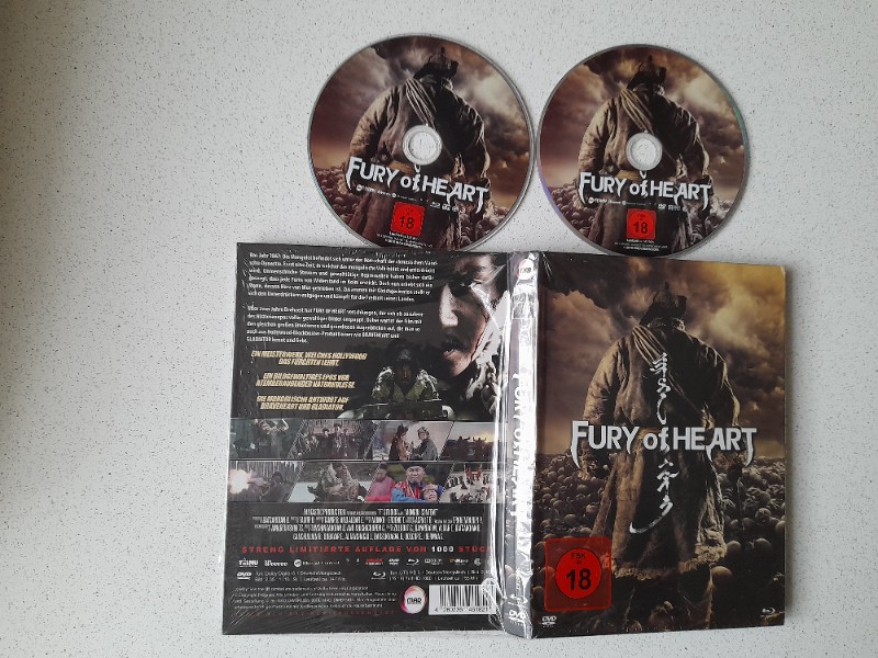 MEDIABOOK : FURY OF HEART - LIMITIERT 1000 ST�CK