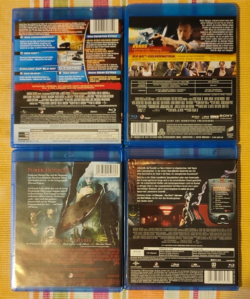 4x Blu-ray, Action Horror