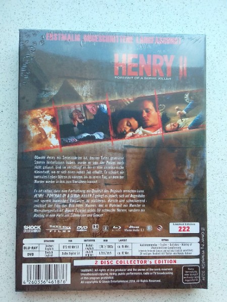 MEDIABOOK : HENRY 2 - 222 St�ck - UNCUT