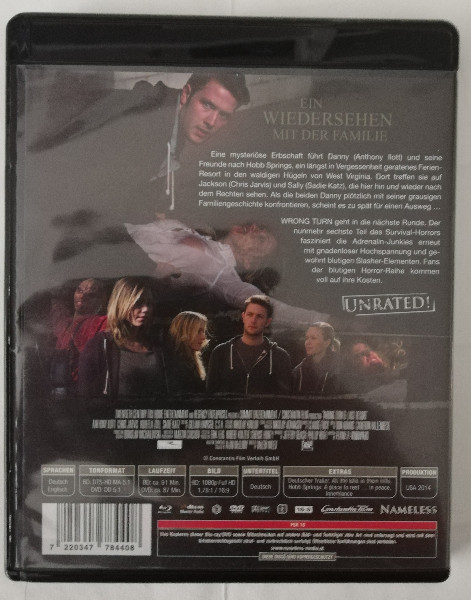 WRONG  TURN  6  ( UNCUT ) BLURAY  UND  DVD