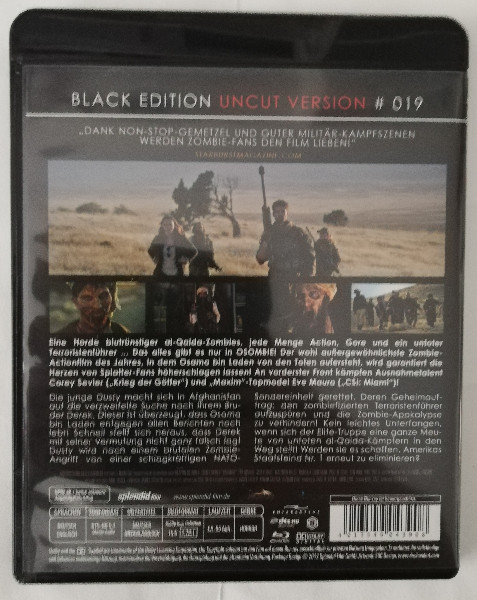 OSOMBIE  ( UNCUT )  BLACK  EDITION