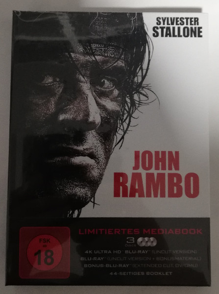 JOHN  RAMBO-EXTENDED  CUT IN 4K    (MEDIABOOK)