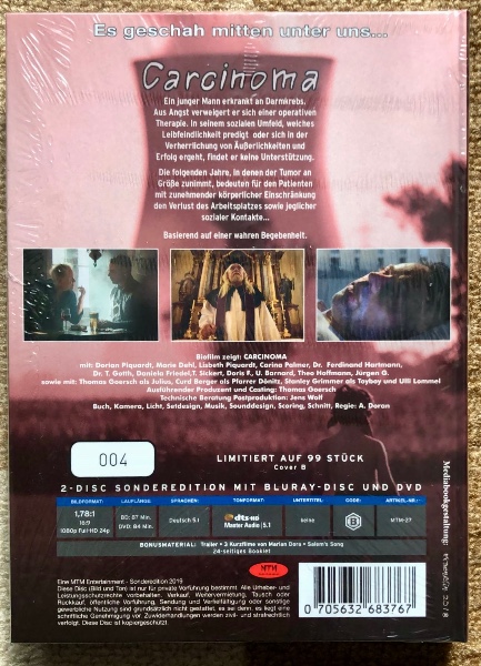 Carcinoma - Mediabook B -  Neu OVP - Rarit�t! Dora