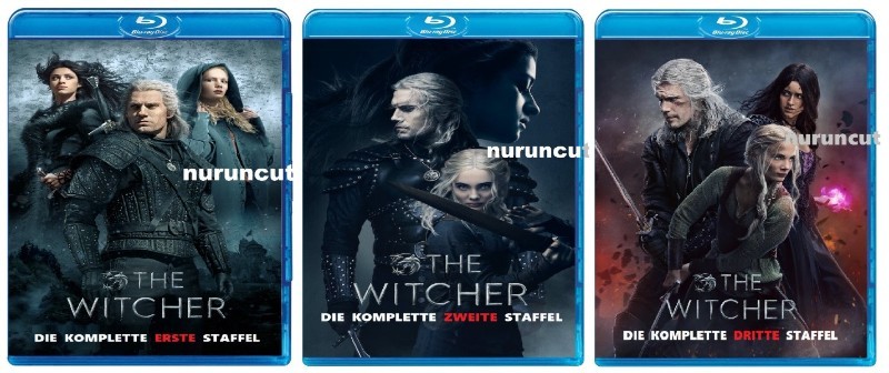 The Witcher Staffel 1-2-3 Blu-Ray - Ton Deutsch