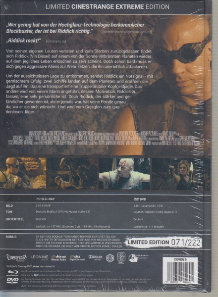 Riddick - Mediabook (Cover B) - limit 222