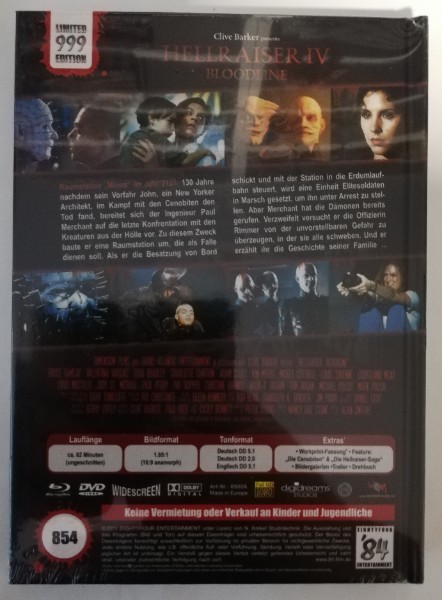 HELLRAISER  4 - BLOODLINE ( UNCUT )NEU IN FOLIE