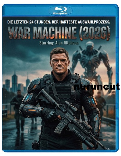 War Maschine 2026 Alan Ritchson Blu ray dt