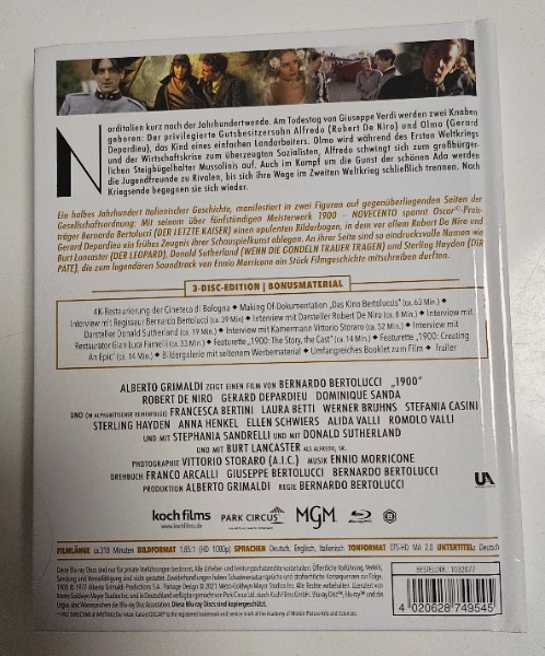 1900 (Blu Ray Mediabook)