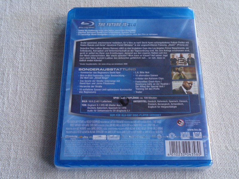 Street Kings - Blu-Ray - Directors Cut - K. Reeves