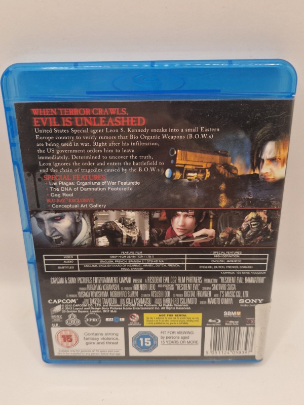 Resident evil damnation Importware Blu-ray