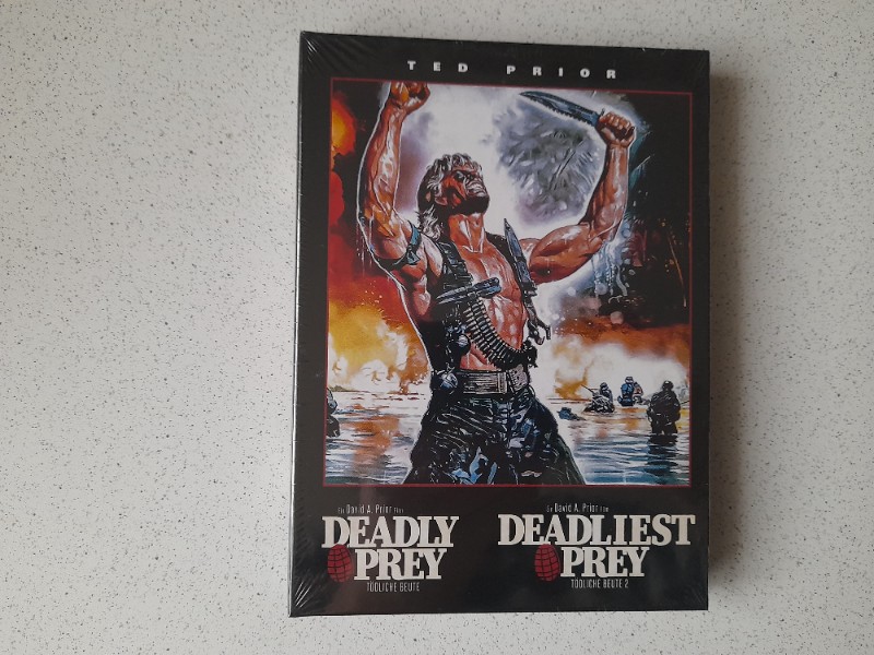 MEDIABOOK : DEADLY PREY 1 + 2  - TED PRIOR- 1000