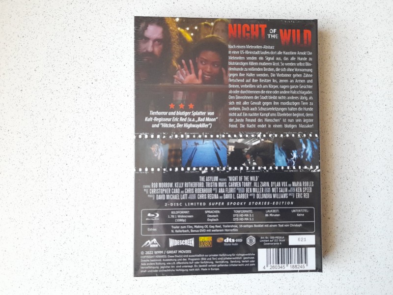 MEDIABOOK : NIGHT OF THE WILD -LIMITIERT 222 ST�CK