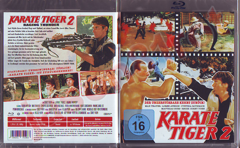 KARATE TIGER 2 II / Blu Ray NEU OVP uncut