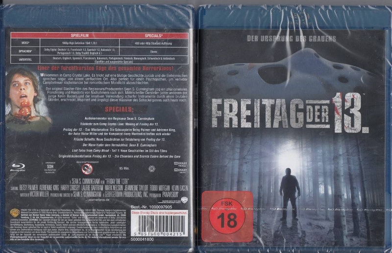 Freitag der 13. Teil 1 (1980) Uncut   Blu-Ray Neu