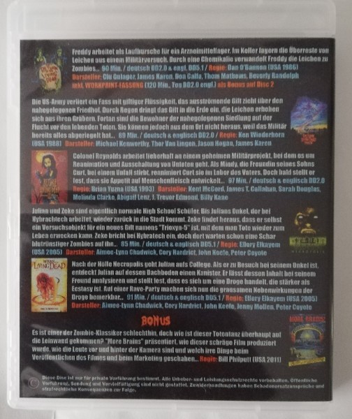 THE RETURN OF THE LIVING DEAD 1-5  ( UNCUT )