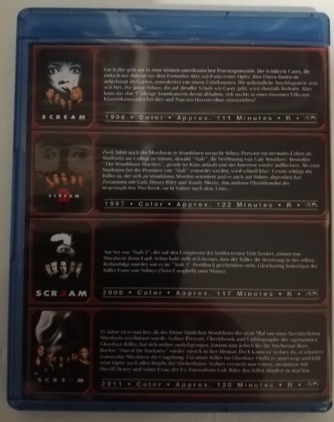 SCREAM   COLLECTION  1 - 4 ( UNCUT )