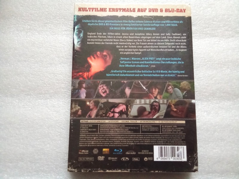 Alien Prey - Mediabook - Blu-ray - Neu + OVP